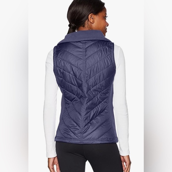 Women's Columbia Navy Quilted Vest - Picture 2 of 5